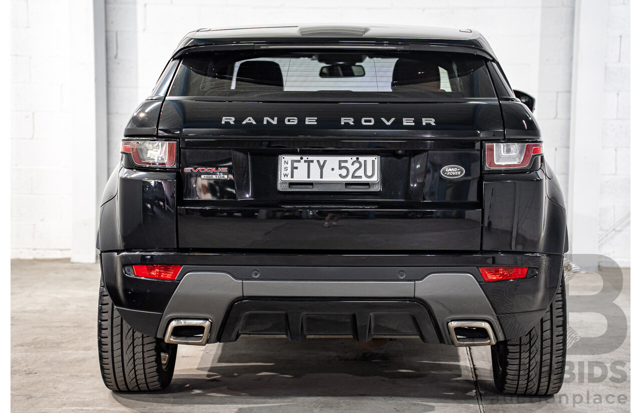08/2016 Range Rover Evoque Td4 180 HSE Dynamic (AWD) LV MY16.5 3d Coupe Santorini Black Metallic Turbo Diesel 2.0L