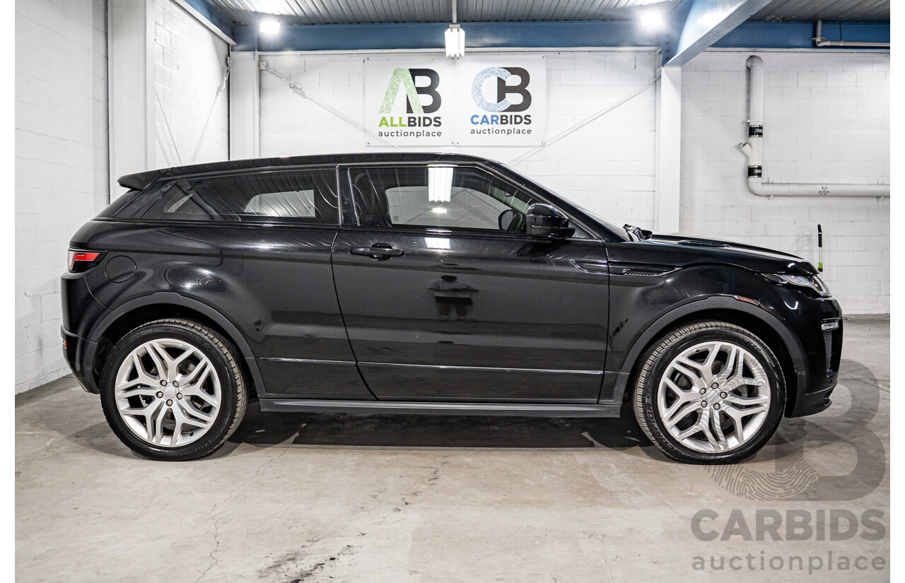 08/2016 Range Rover Evoque Td4 180 HSE Dynamic (AWD) LV MY16.5 3d Coupe Santorini Black Metallic Turbo Diesel 2.0L