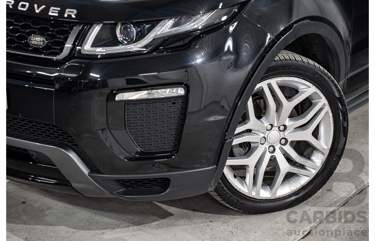 08/2016 Range Rover Evoque Td4 180 HSE Dynamic (AWD) LV MY16.5 3d Coupe Santorini Black Metallic Turbo Diesel 2.0L