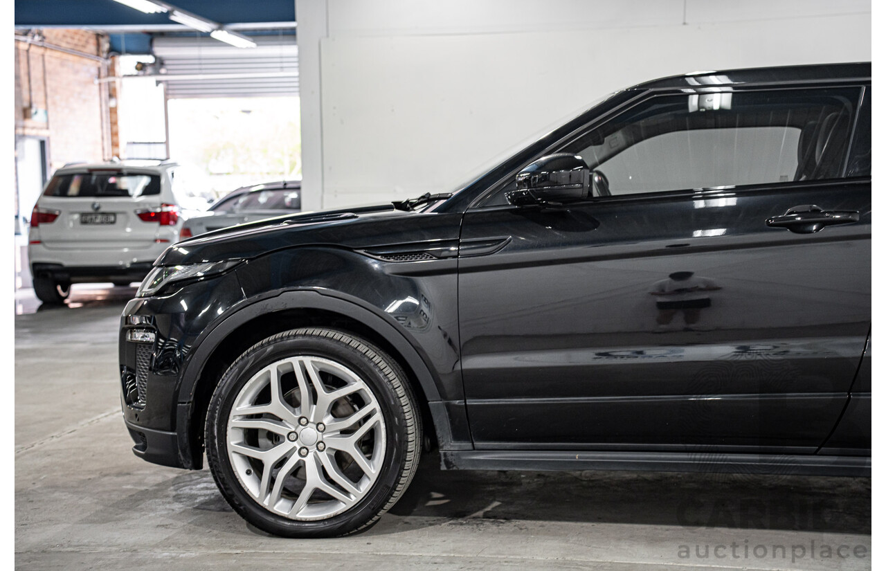 08/2016 Range Rover Evoque Td4 180 HSE Dynamic (AWD) LV MY16.5 3d Coupe Santorini Black Metallic Turbo Diesel 2.0L