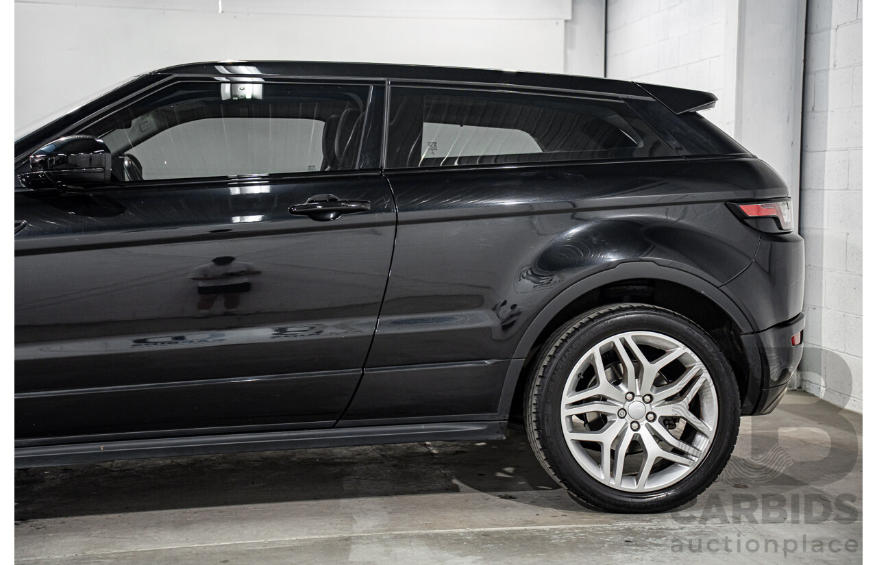 08/2016 Range Rover Evoque Td4 180 HSE Dynamic (AWD) LV MY16.5 3d Coupe Santorini Black Metallic Turbo Diesel 2.0L