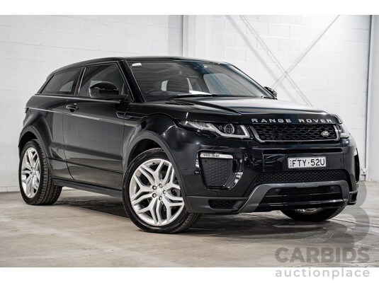 08/2016 Range Rover Evoque Td4 180 HSE Dynamic (AWD) LV MY16.5 3d Coupe Santorini Black Metallic Turbo Diesel 2.0L