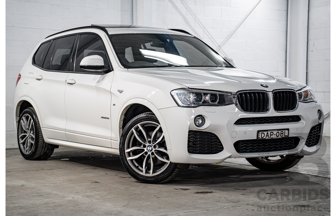 8/2015 BMW X3 xDrive20i M Sport F25 MY15 4d Wagon Alpine White Turbo 2.0L