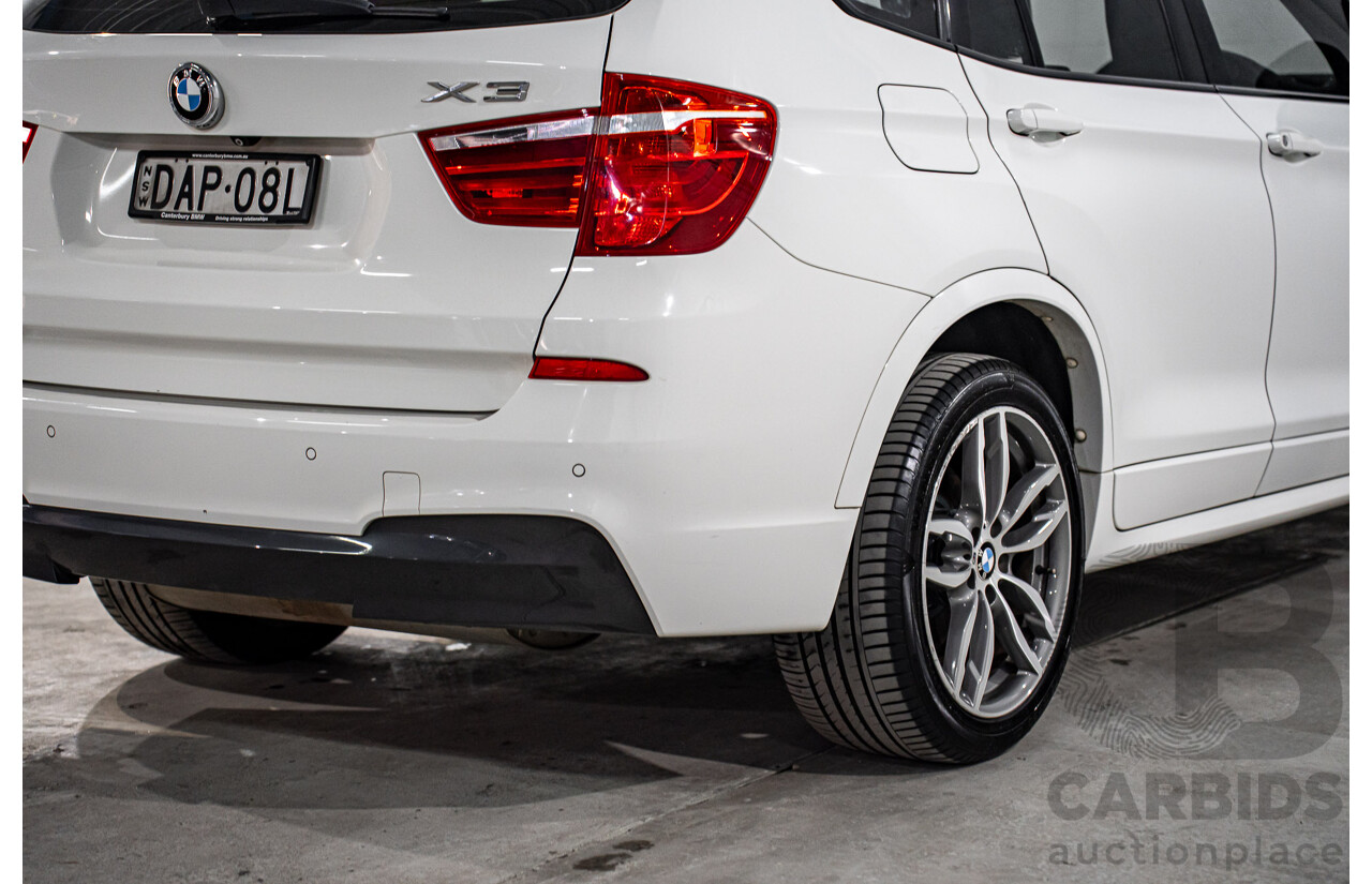 8/2015 BMW X3 xDrive20i M Sport F25 MY15 4d Wagon Alpine White Turbo 2.0L