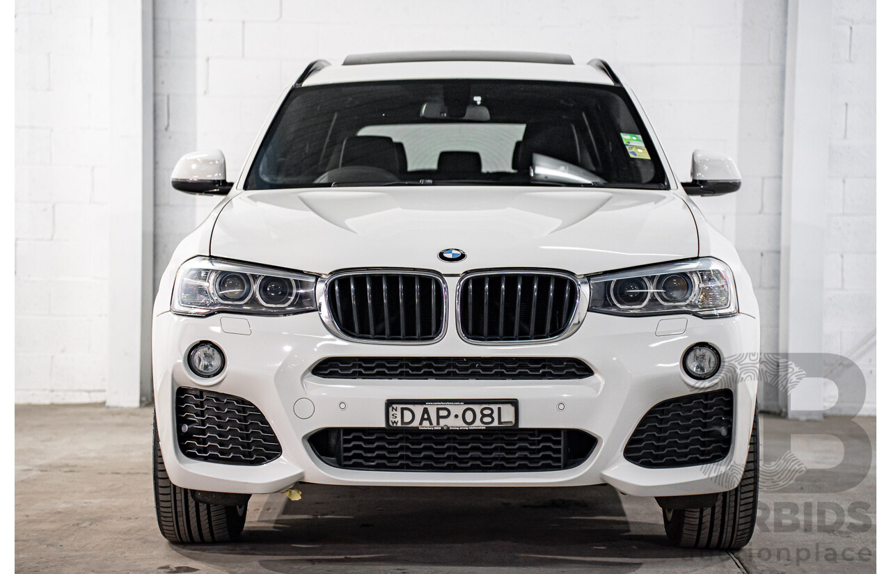 8/2015 BMW X3 xDrive20i M Sport F25 MY15 4d Wagon Alpine White Turbo 2.0L