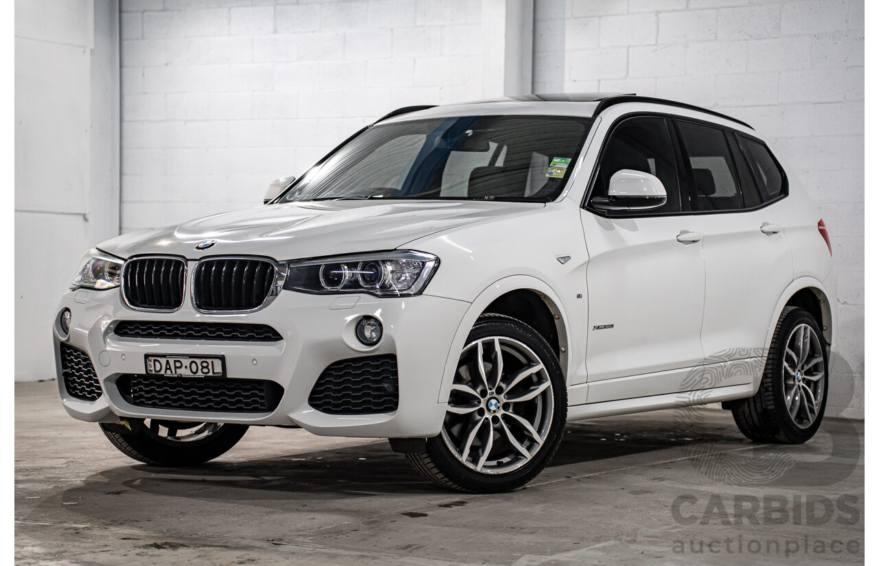 8/2015 BMW X3 xDrive20i M Sport F25 MY15 4d Wagon Alpine White Turbo 2.0L