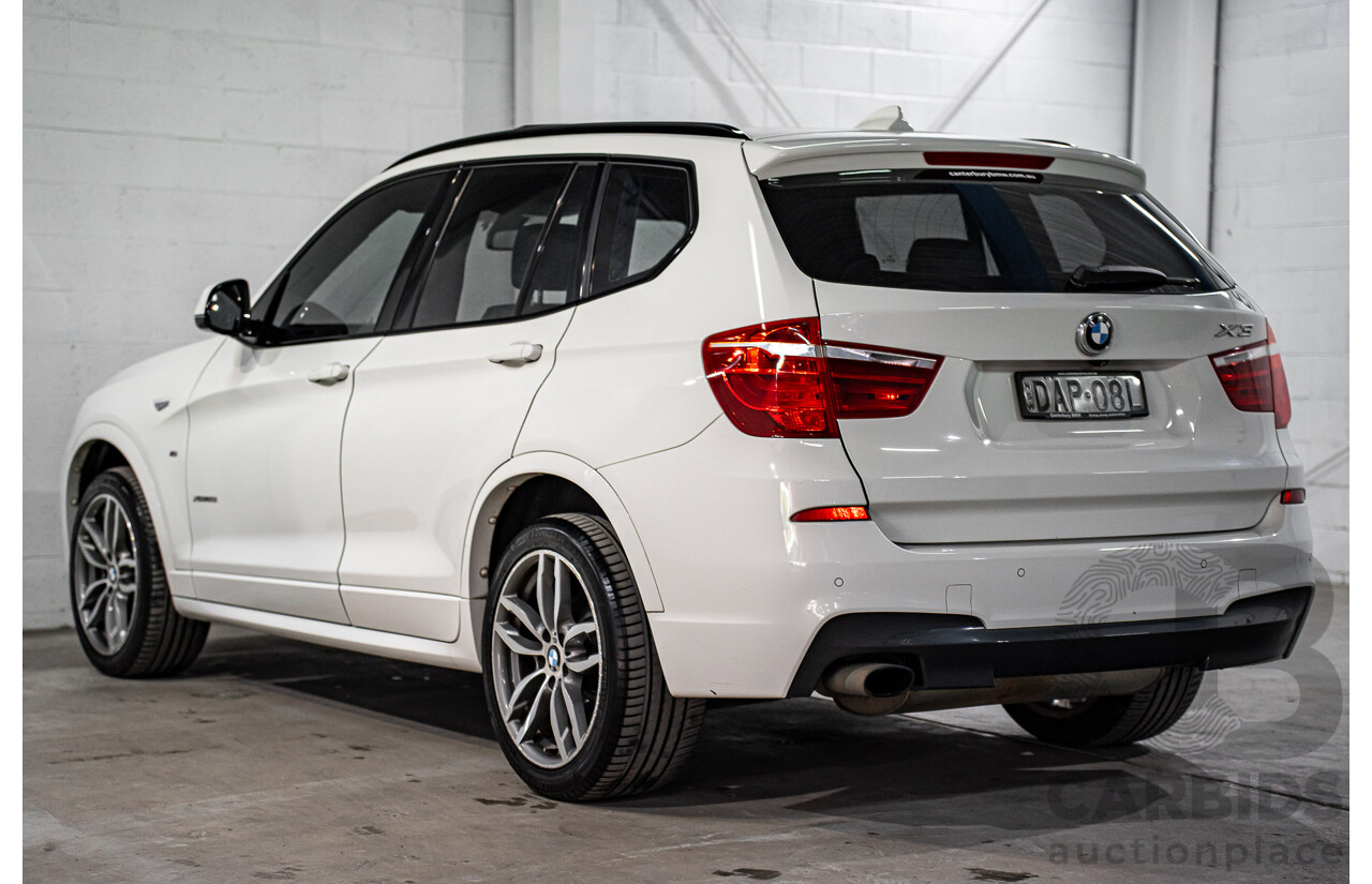 8/2015 BMW X3 xDrive20i M Sport F25 MY15 4d Wagon Alpine White Turbo 2.0L