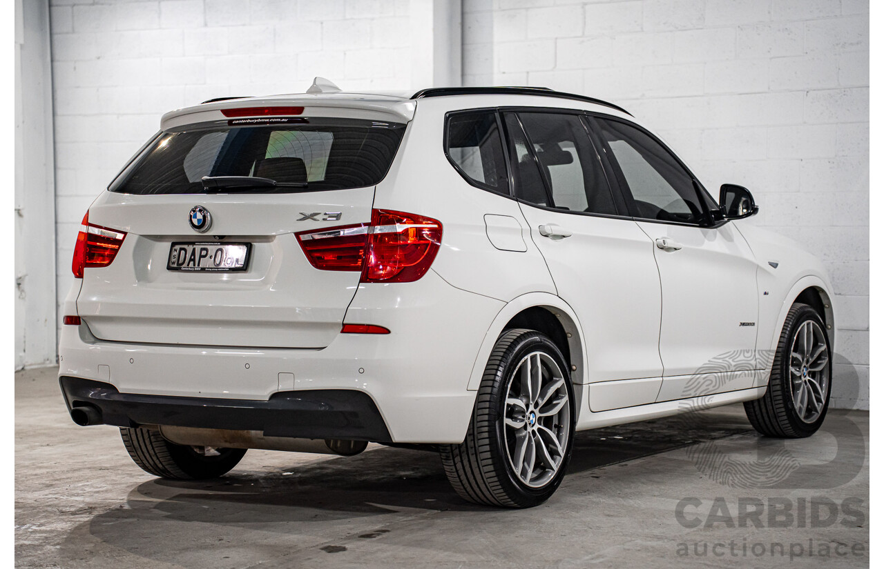 8/2015 BMW X3 xDrive20i M Sport F25 MY15 4d Wagon Alpine White Turbo 2.0L
