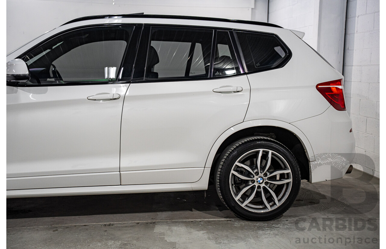 8/2015 BMW X3 xDrive20i M Sport F25 MY15 4d Wagon Alpine White Turbo 2.0L