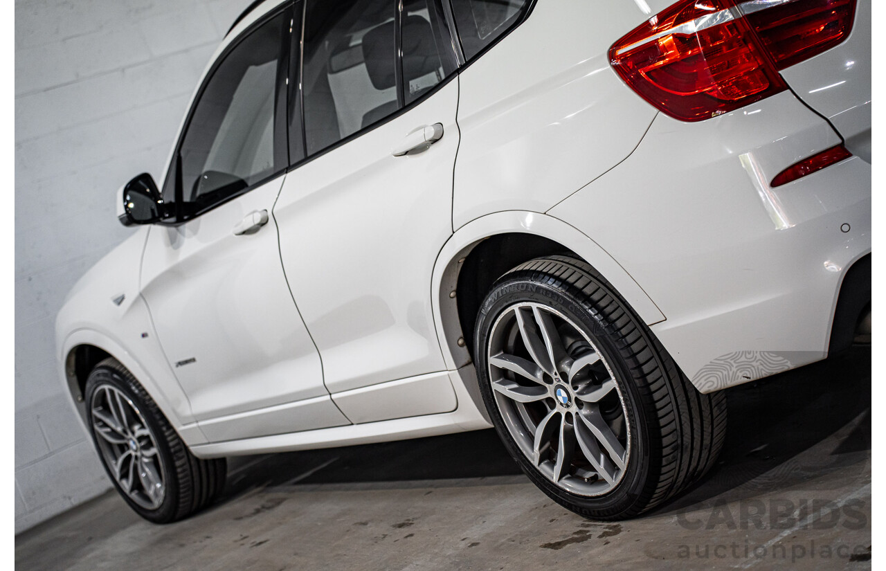 8/2015 BMW X3 xDrive20i M Sport F25 MY15 4d Wagon Alpine White Turbo 2.0L