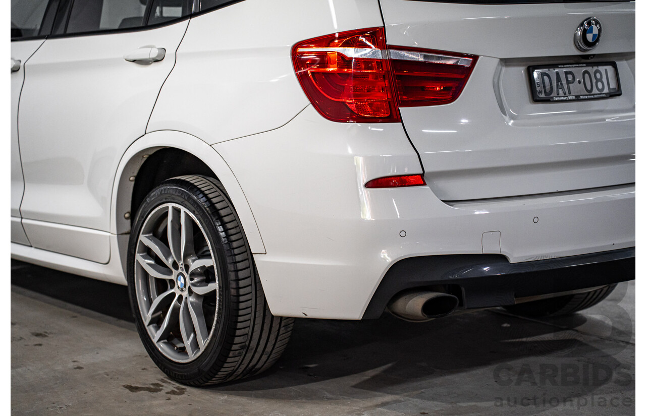 8/2015 BMW X3 xDrive20i M Sport F25 MY15 4d Wagon Alpine White Turbo 2.0L