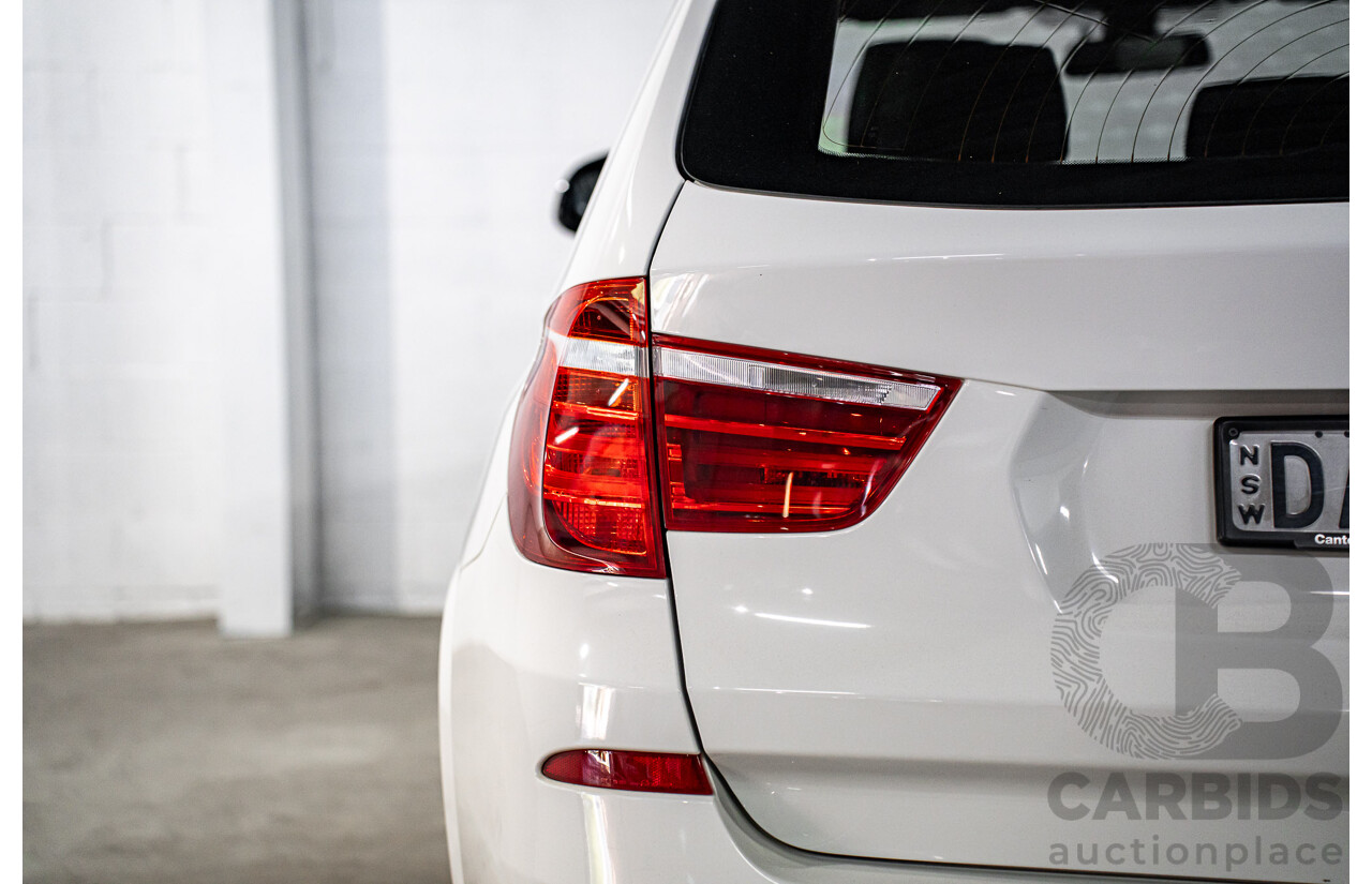 8/2015 BMW X3 xDrive20i M Sport F25 MY15 4d Wagon Alpine White Turbo 2.0L
