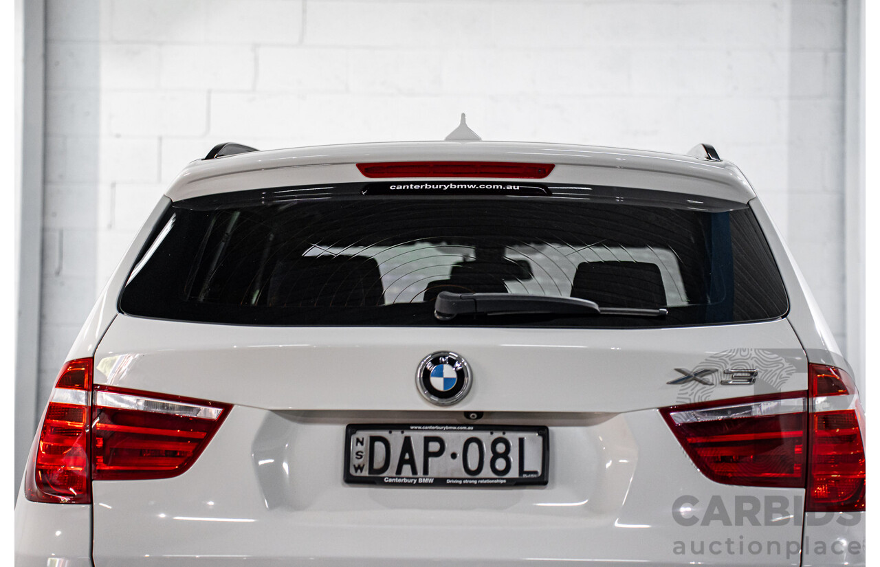 8/2015 BMW X3 xDrive20i M Sport F25 MY15 4d Wagon Alpine White Turbo 2.0L