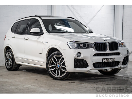 8/2015 BMW X3 xDrive20i M Sport F25 MY15 4d Wagon Alpine White Turbo 2.0L