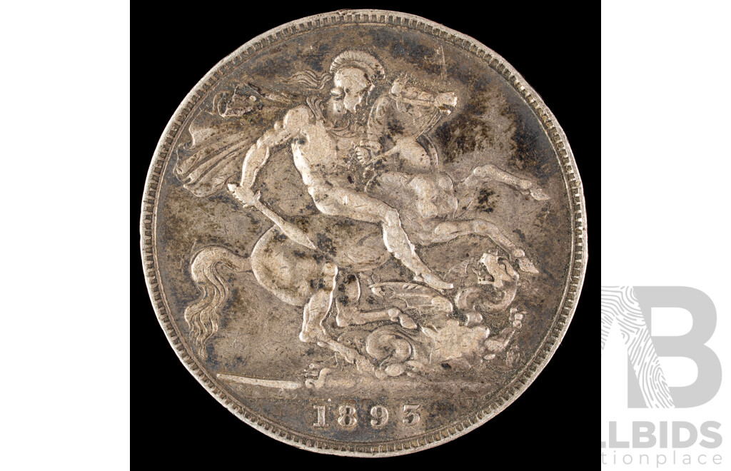 Great Britain 1893 QV Silver Crown .925