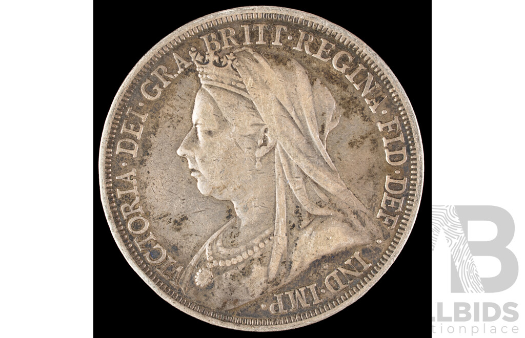 Great Britain 1893 QV Silver Crown .925