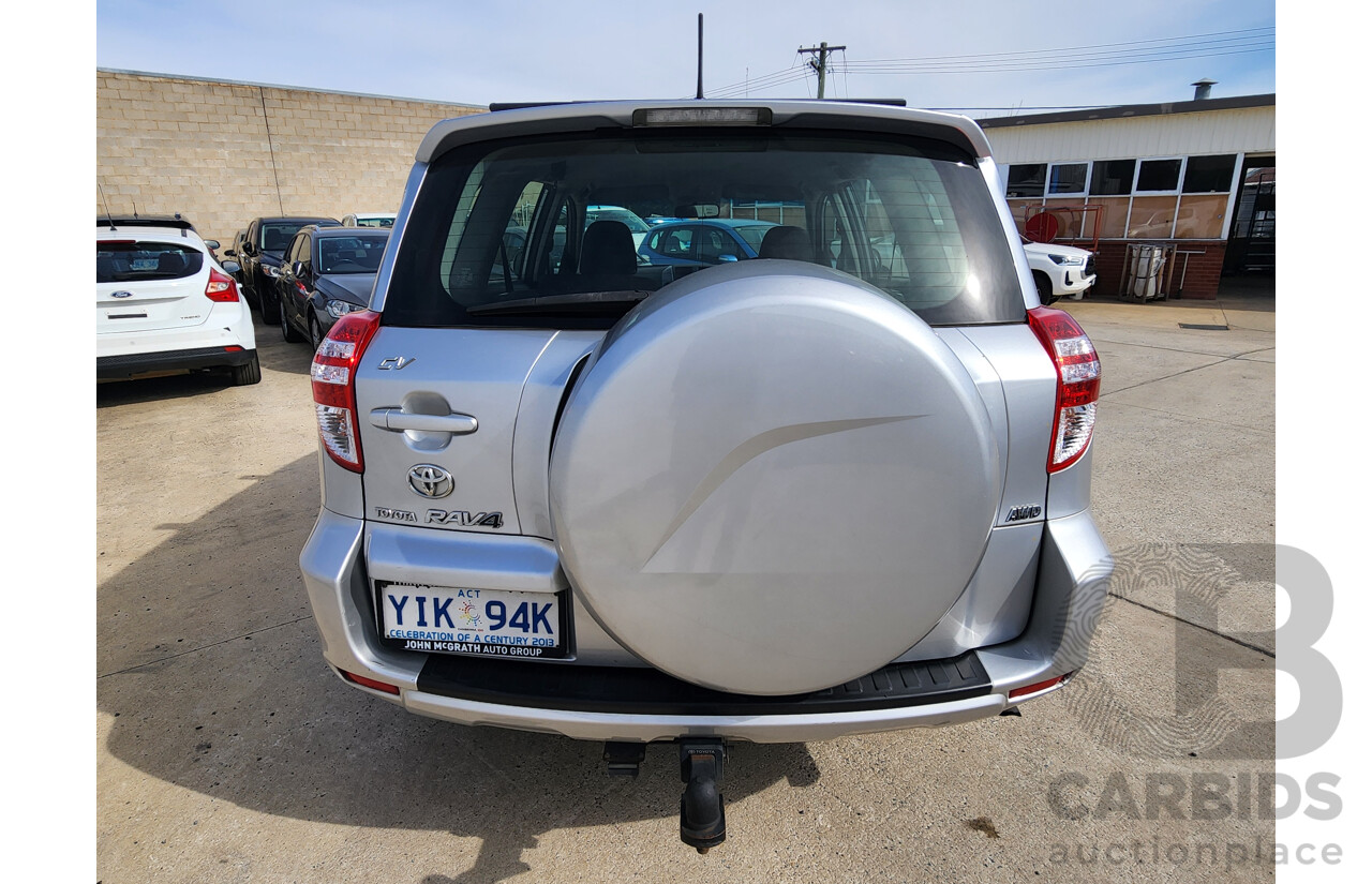 6/2010 Toyota Rav4 CV (4x4) ACA33R 08 UPGRADE 4d Wagon Silver 2.4L