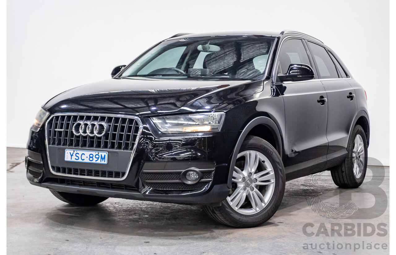 8/2012 Audi Q3 2.0 TFSI Quattro (AWD) 8U 4d Wagon Brilliant Black Turbo 2.0L - 155kw Version