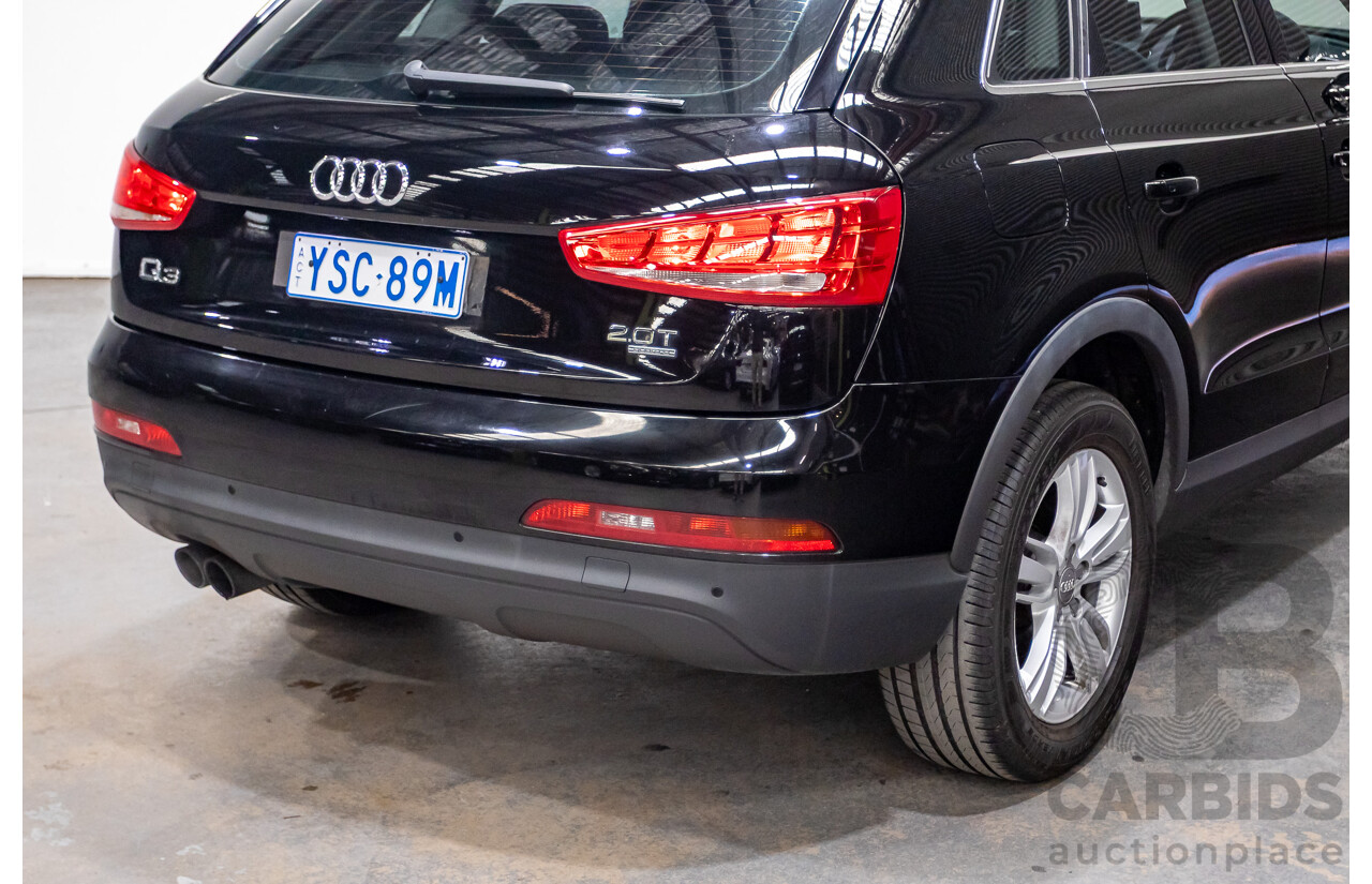 8/2012 Audi Q3 2.0 TFSI Quattro (AWD) 8U 4d Wagon Brilliant Black Turbo 2.0L - 155kw Version