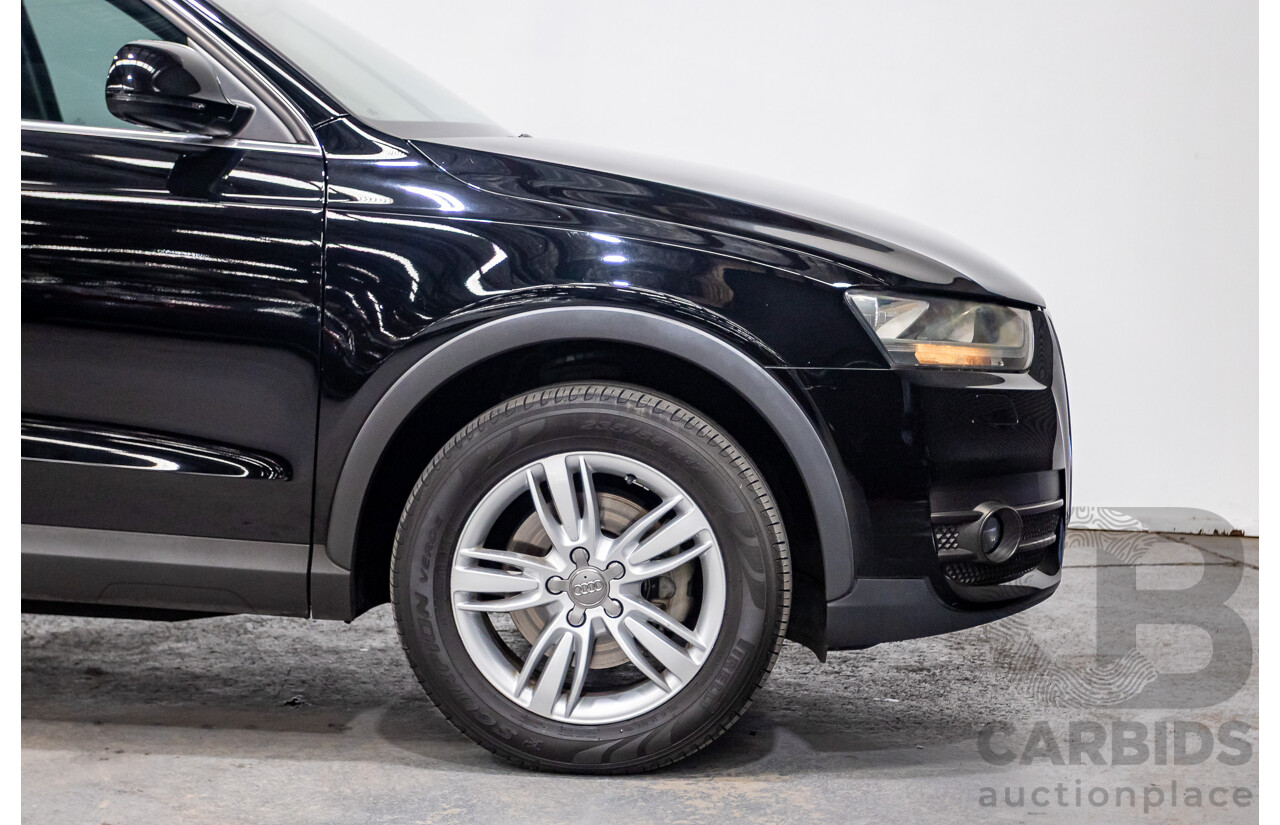 8/2012 Audi Q3 2.0 TFSI Quattro (AWD) 8U 4d Wagon Brilliant Black Turbo 2.0L - 155kw Version