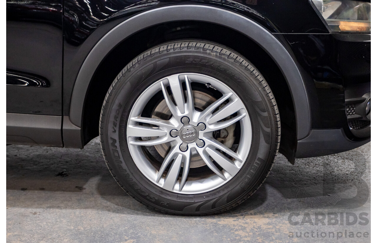 8/2012 Audi Q3 2.0 TFSI Quattro (AWD) 8U 4d Wagon Brilliant Black Turbo 2.0L - 155kw Version