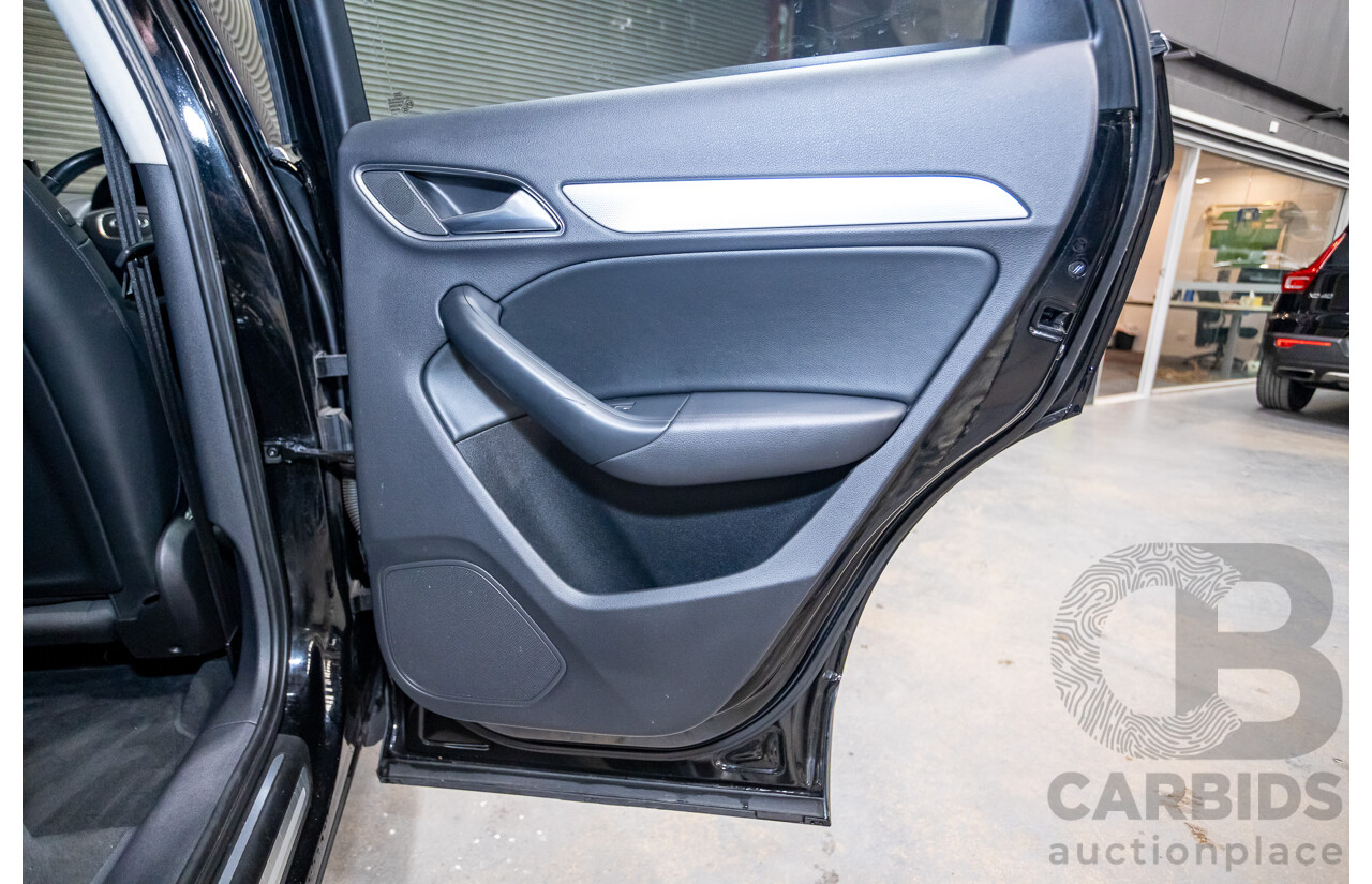 8/2012 Audi Q3 2.0 TFSI Quattro (AWD) 8U 4d Wagon Brilliant Black Turbo 2.0L - 155kw Version