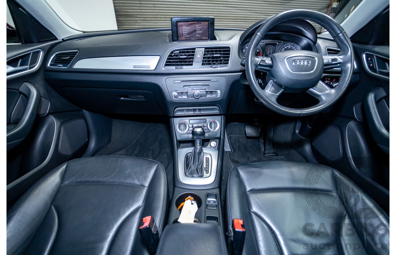 8/2012 Audi Q3 2.0 TFSI Quattro (AWD) 8U 4d Wagon Brilliant Black Turbo 2.0L - 155kw Version