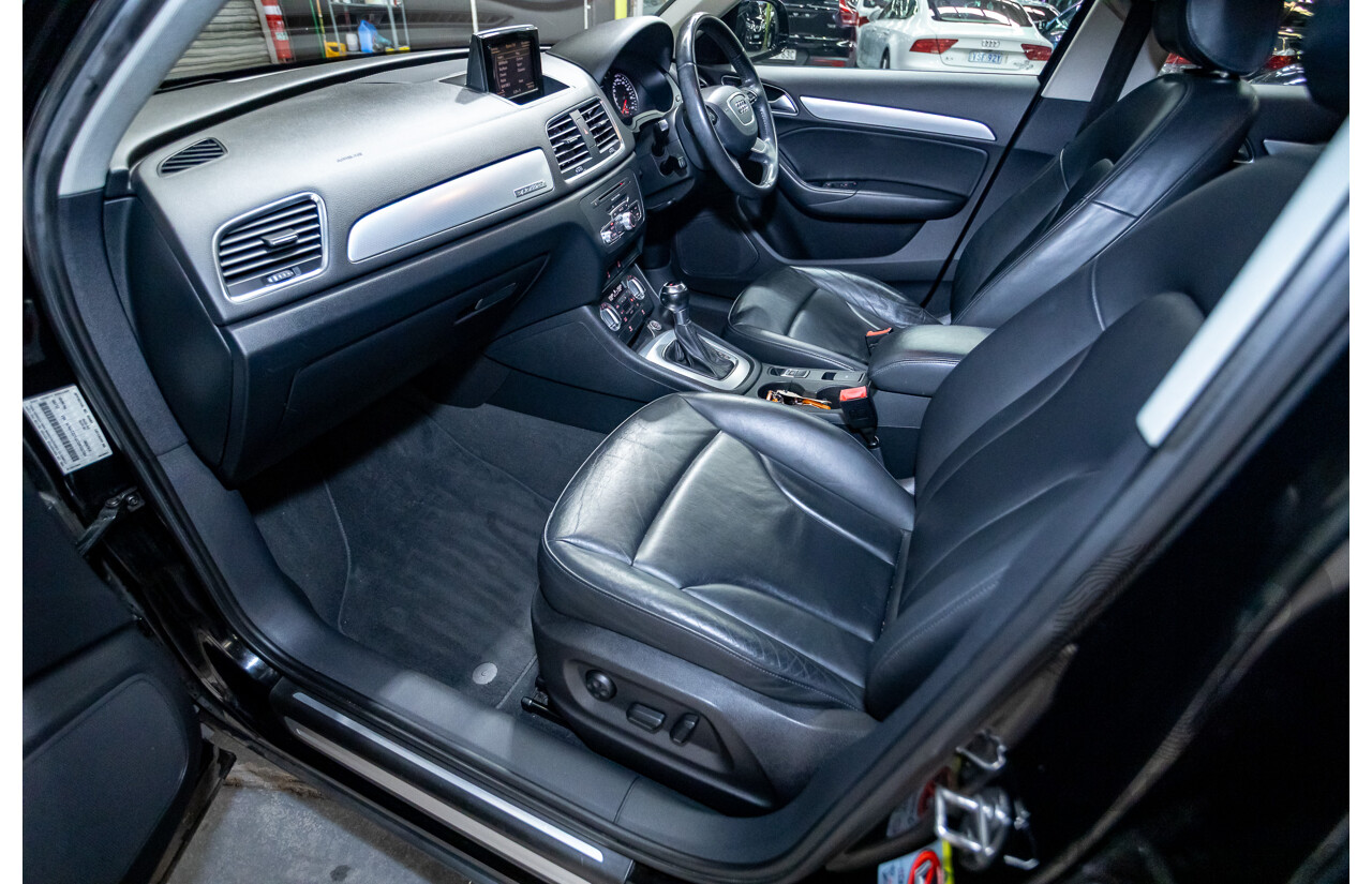 8/2012 Audi Q3 2.0 TFSI Quattro (AWD) 8U 4d Wagon Brilliant Black Turbo 2.0L - 155kw Version