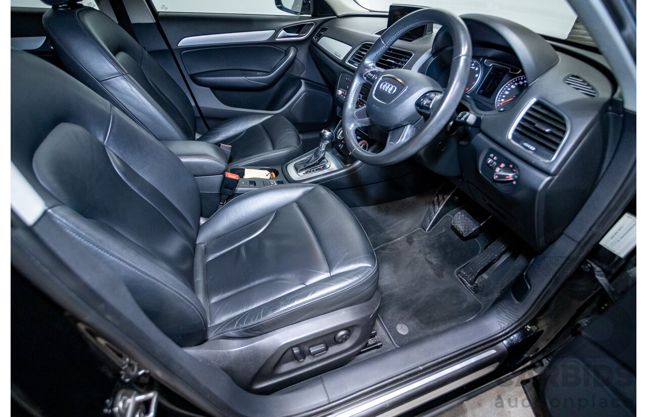 8/2012 Audi Q3 2.0 TFSI Quattro (AWD) 8U 4d Wagon Brilliant Black Turbo 2.0L - 155kw Version