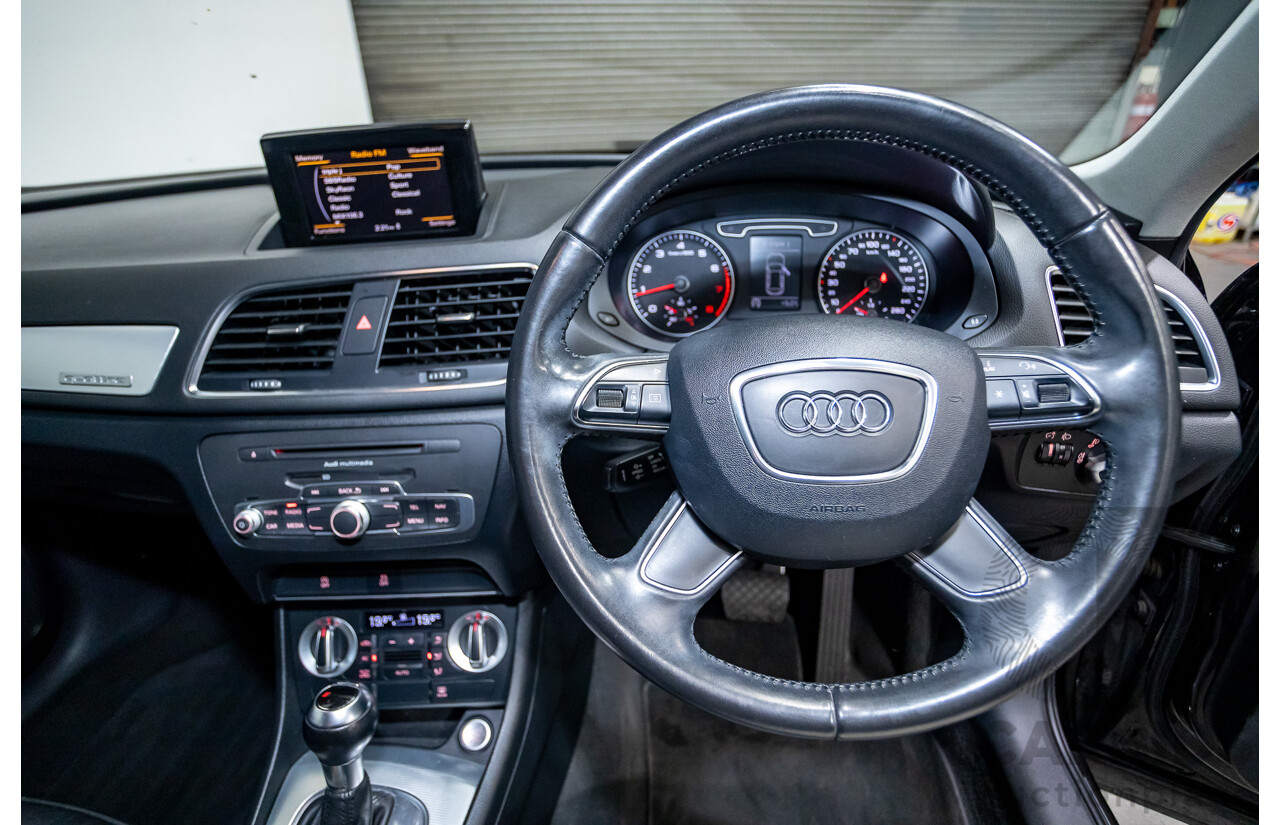 8/2012 Audi Q3 2.0 TFSI Quattro (AWD) 8U 4d Wagon Brilliant Black Turbo 2.0L - 155kw Version