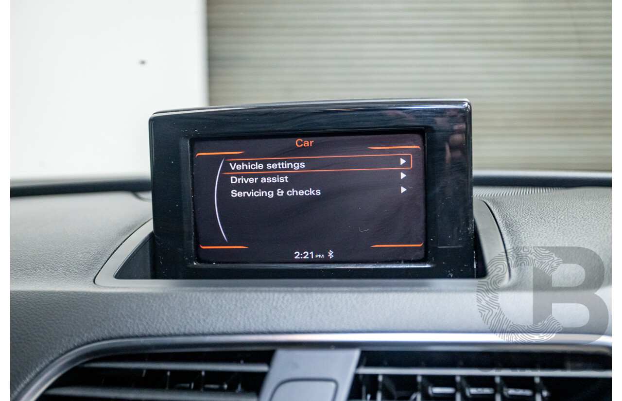 8/2012 Audi Q3 2.0 TFSI Quattro (AWD) 8U 4d Wagon Brilliant Black Turbo 2.0L - 155kw Version