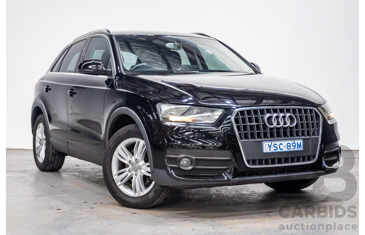 8/2012 Audi Q3 2.0 TFSI Quattro (AWD) 8U 4d Wagon Brilliant Black Turbo 2.0L - 155kw Version