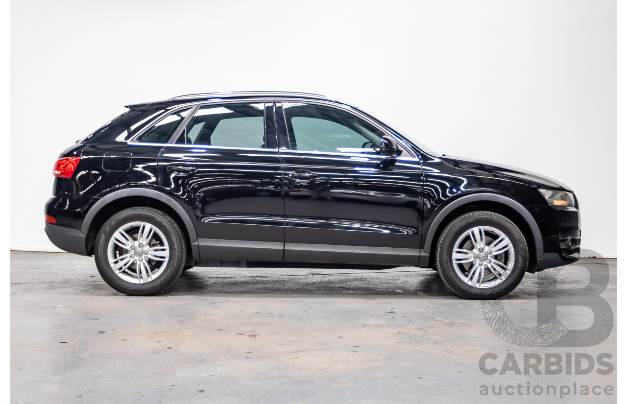 8/2012 Audi Q3 2.0 TFSI Quattro (AWD) 8U 4d Wagon Brilliant Black Turbo 2.0L - 155kw Version