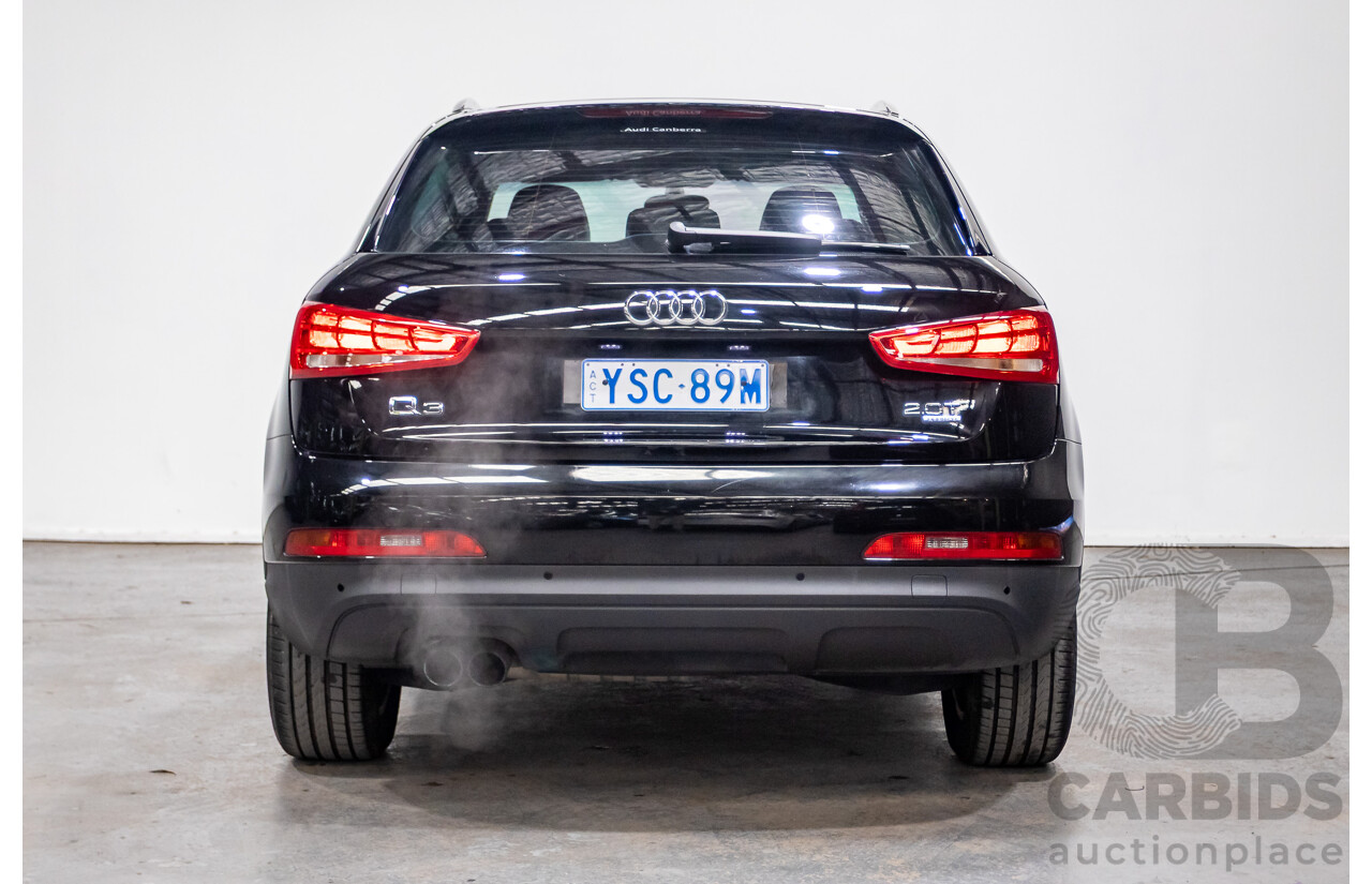 8/2012 Audi Q3 2.0 TFSI Quattro (AWD) 8U 4d Wagon Brilliant Black Turbo 2.0L - 155kw Version