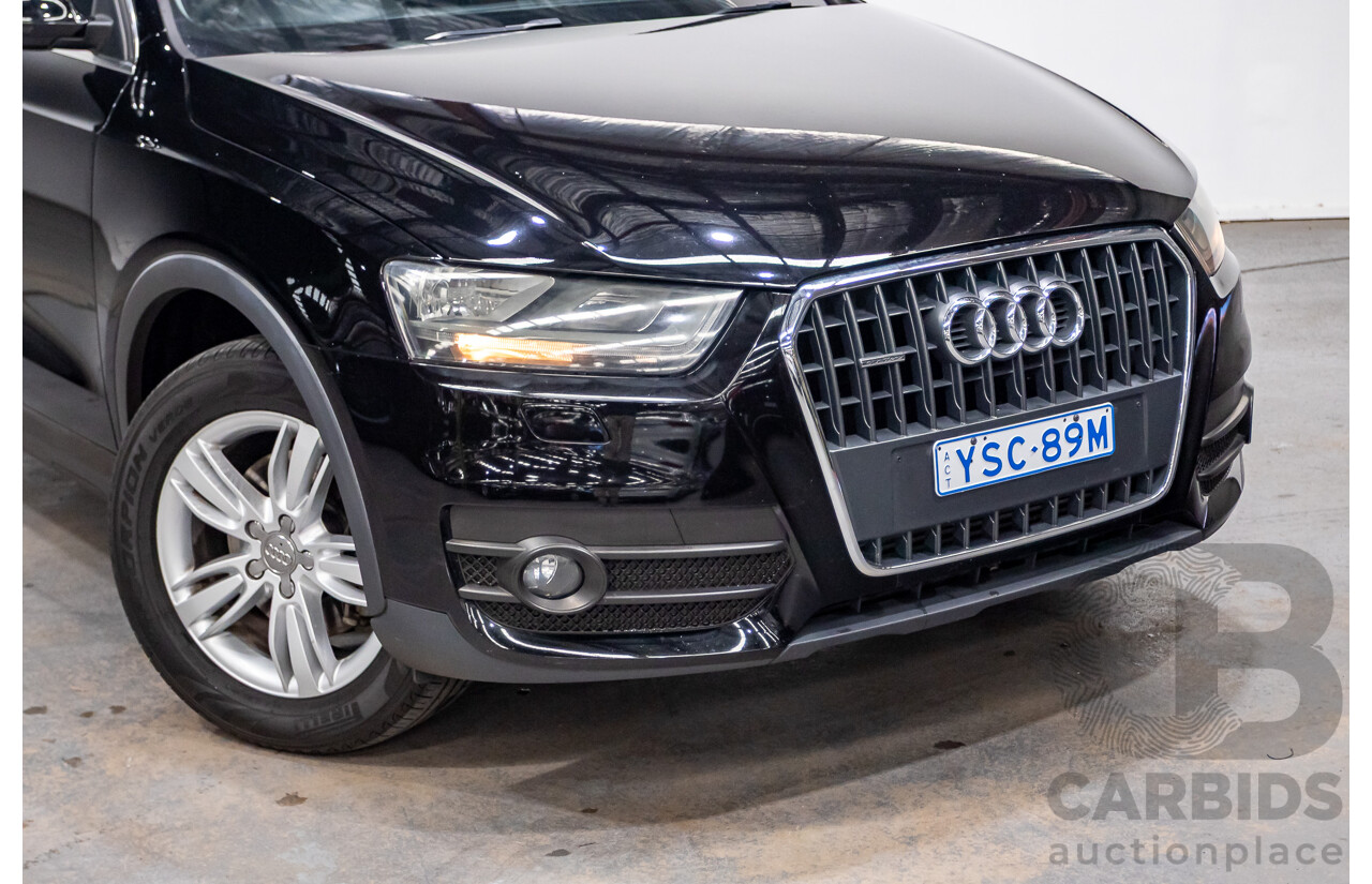 8/2012 Audi Q3 2.0 TFSI Quattro (AWD) 8U 4d Wagon Brilliant Black Turbo 2.0L - 155kw Version