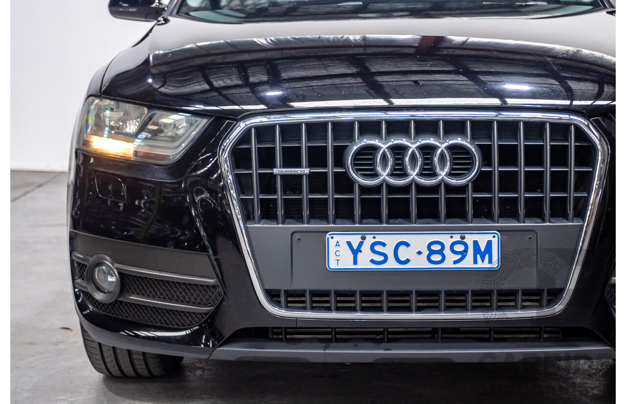 8/2012 Audi Q3 2.0 TFSI Quattro (AWD) 8U 4d Wagon Brilliant Black Turbo 2.0L - 155kw Version