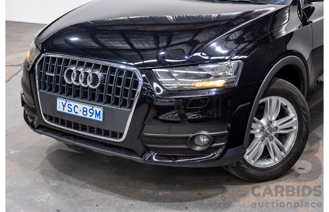 8/2012 Audi Q3 2.0 TFSI Quattro (AWD) 8U 4d Wagon Brilliant Black Turbo 2.0L - 155kw Version