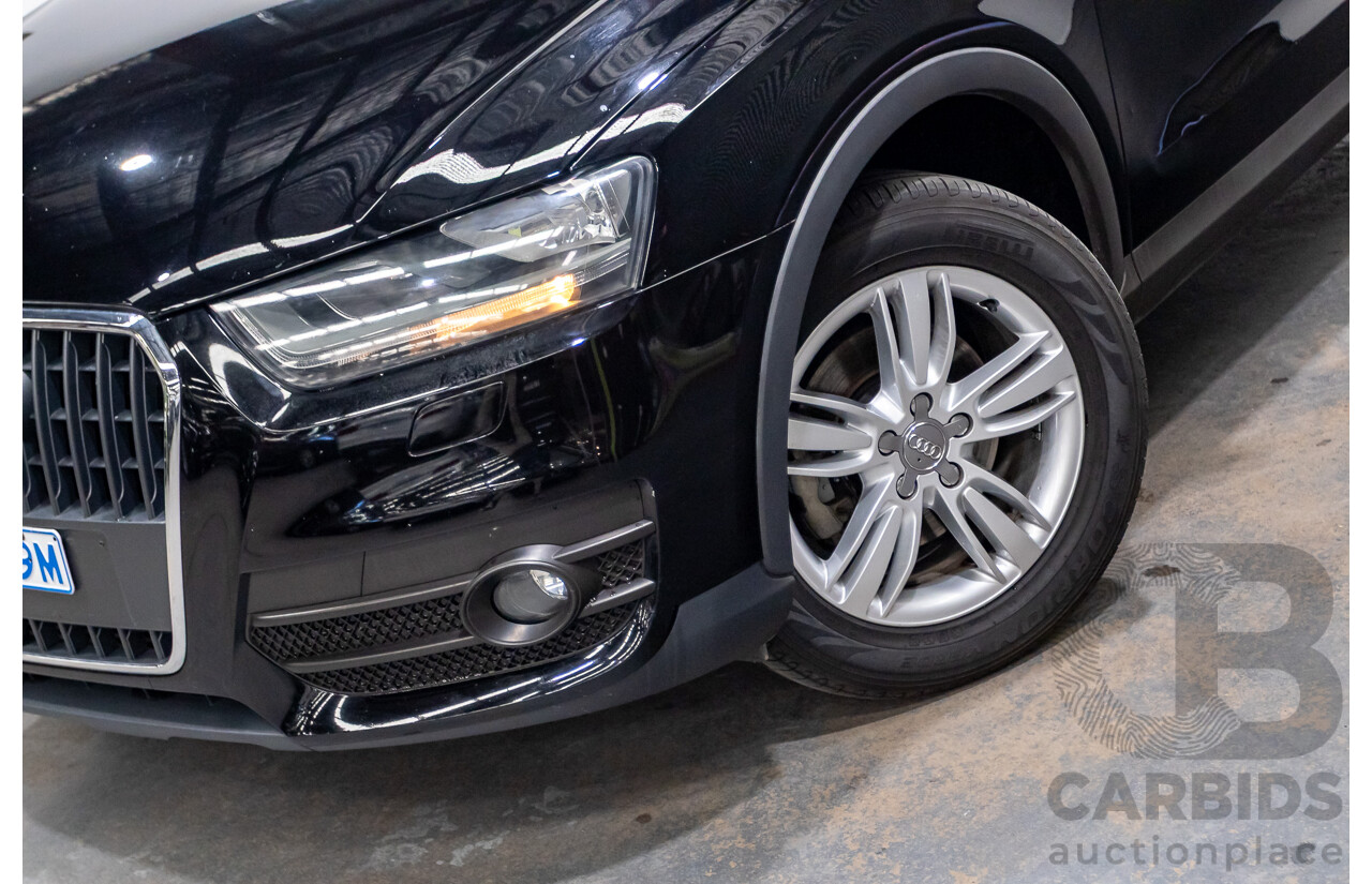 8/2012 Audi Q3 2.0 TFSI Quattro (AWD) 8U 4d Wagon Brilliant Black Turbo 2.0L - 155kw Version