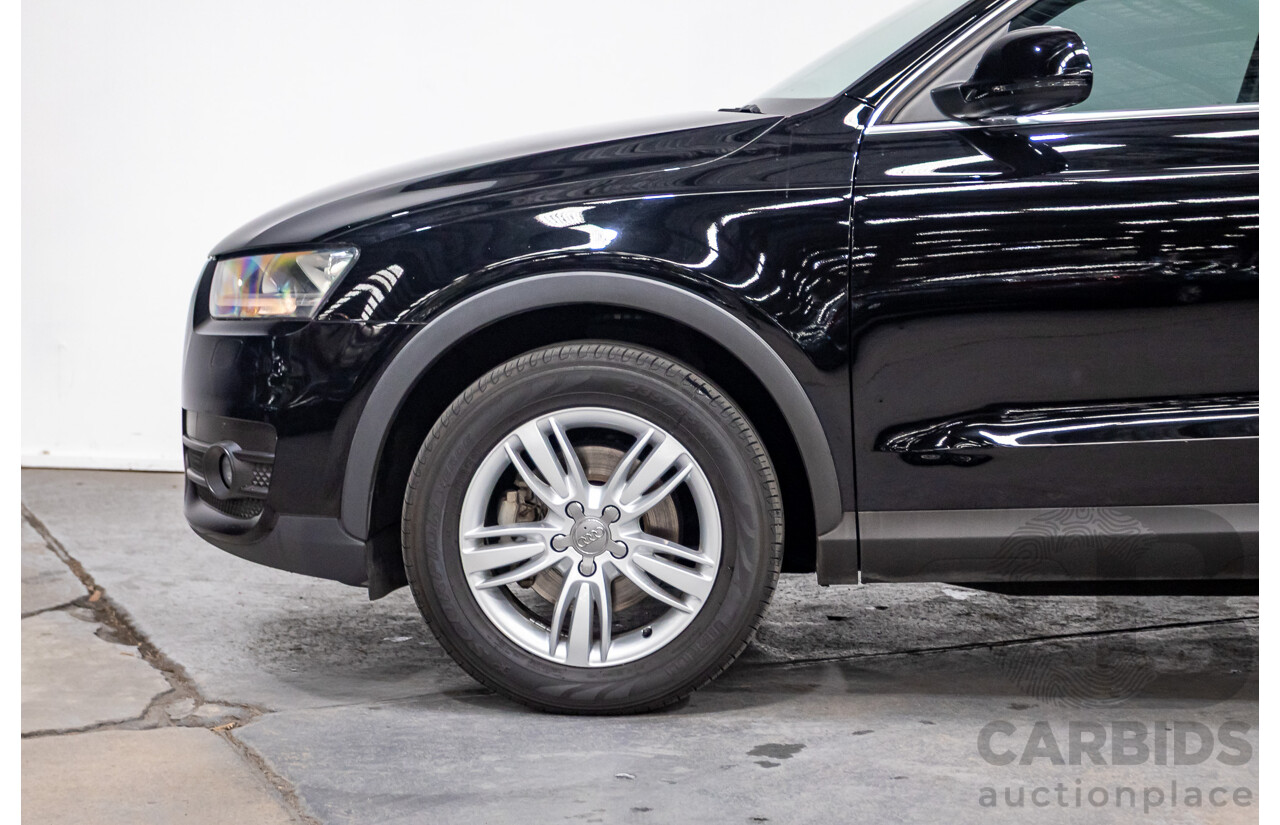 8/2012 Audi Q3 2.0 TFSI Quattro (AWD) 8U 4d Wagon Brilliant Black Turbo 2.0L - 155kw Version