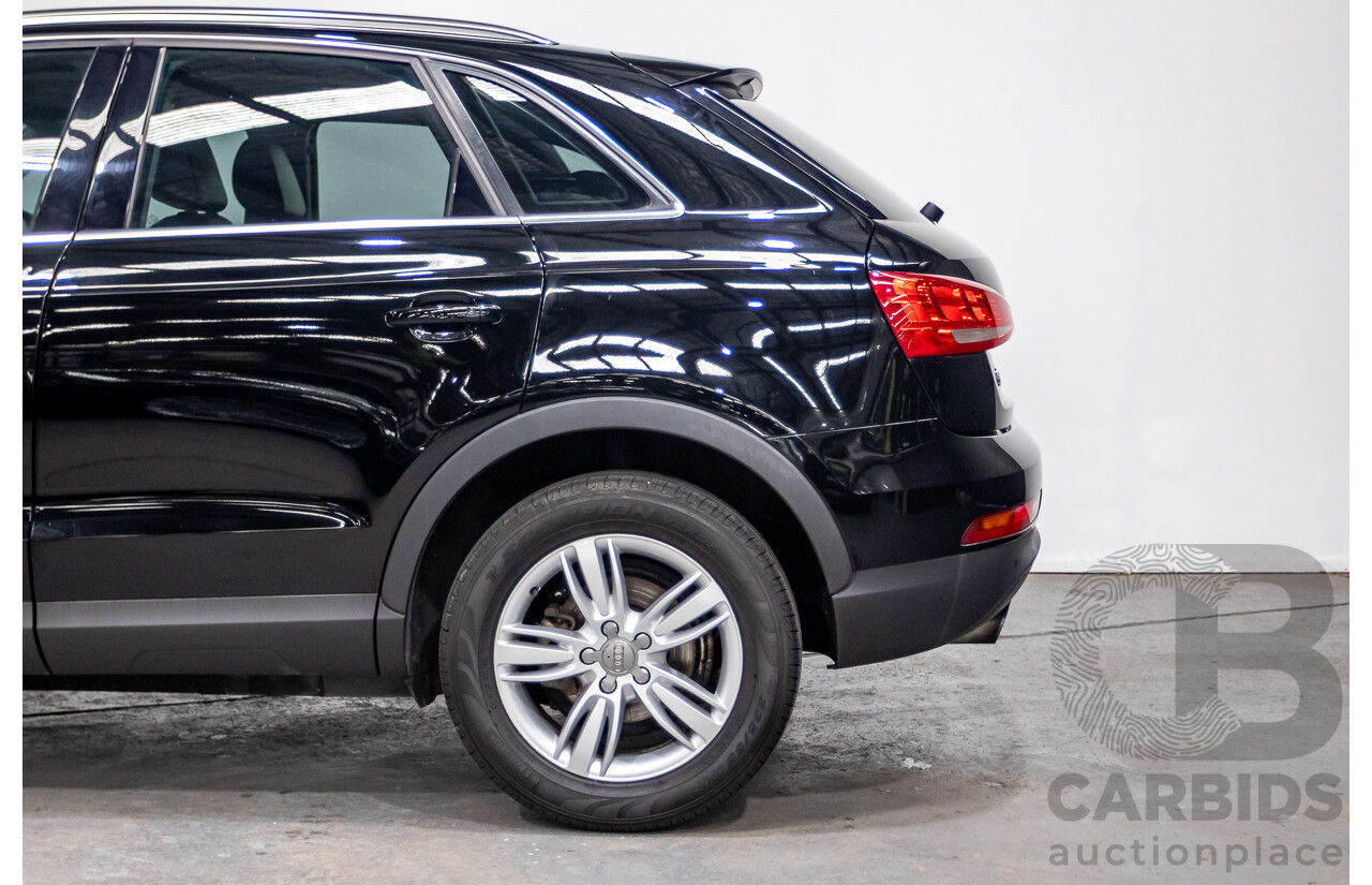 8/2012 Audi Q3 2.0 TFSI Quattro (AWD) 8U 4d Wagon Brilliant Black Turbo 2.0L - 155kw Version
