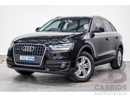 8/2012 Audi Q3 2.0 TFSI Quattro (AWD) 8U 4d Wagon Brilliant Black Turbo 2.0L - 155kw Version