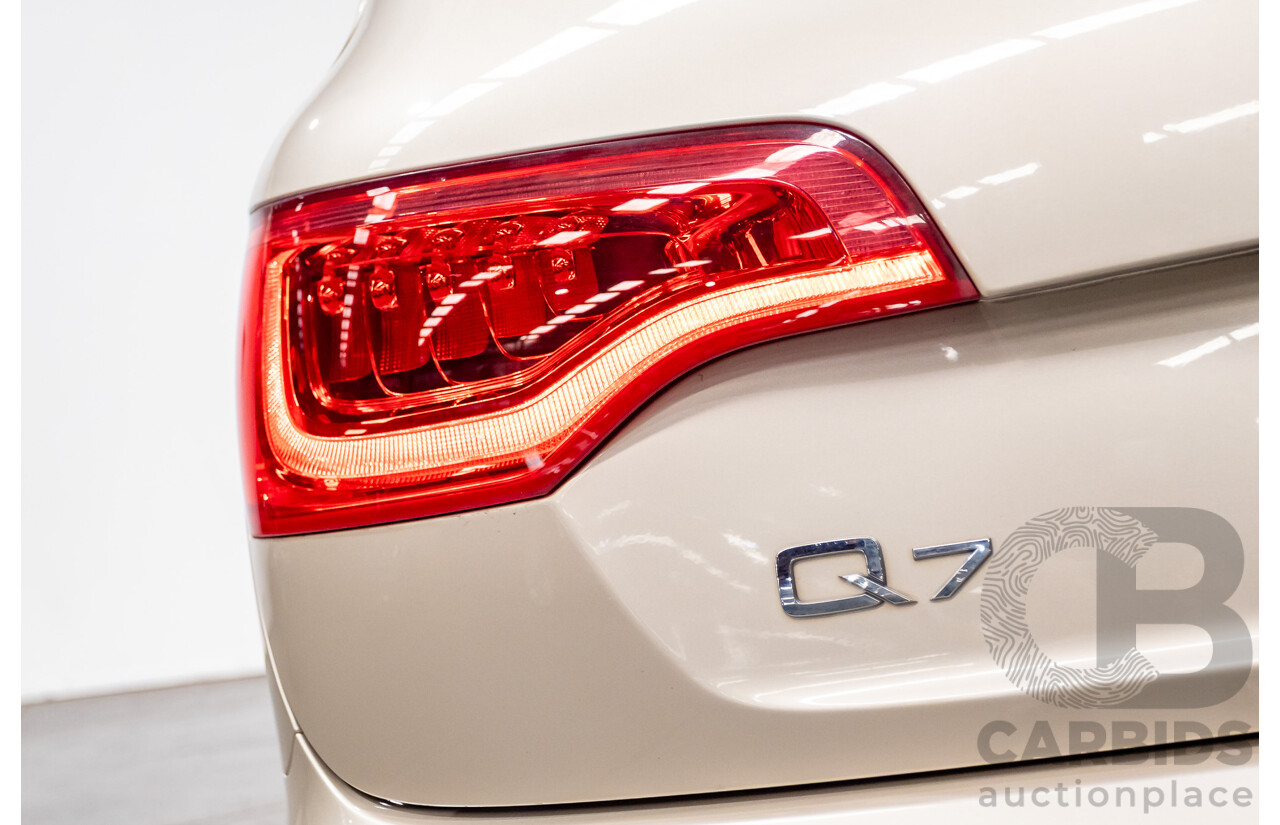 9/2014 Audi Q7 3.0 TDI Quattro S-Line Pack (AWD) MY14 4d Wagon Bahia Beige Turbo Diesel V6 3.0L - 7 Seater
