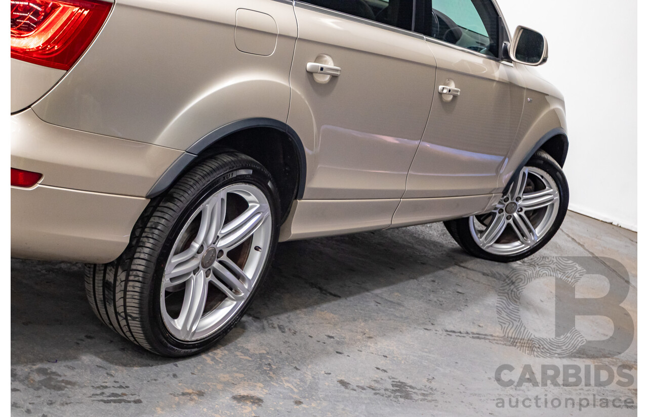 9/2014 Audi Q7 3.0 TDI Quattro S-Line Pack (AWD) MY14 4d Wagon Bahia Beige Turbo Diesel V6 3.0L - 7 Seater