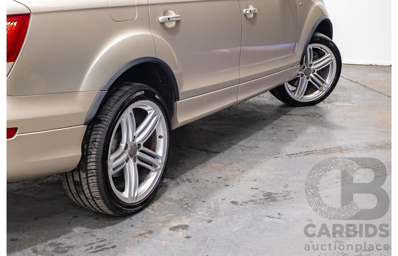 9/2014 Audi Q7 3.0 TDI Quattro S-Line Pack (AWD) MY14 4d Wagon Bahia Beige Turbo Diesel V6 3.0L - 7 Seater