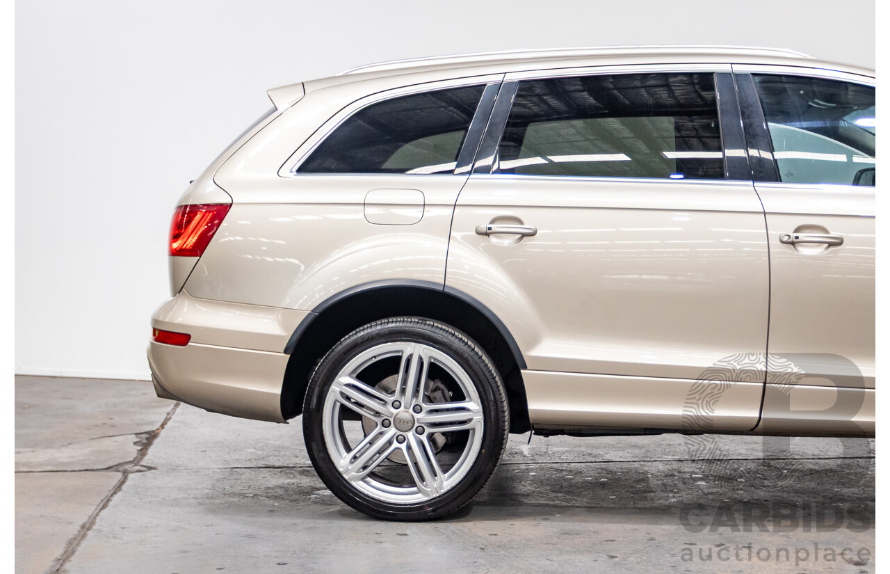 9/2014 Audi Q7 3.0 TDI Quattro S-Line Pack (AWD) MY14 4d Wagon Bahia Beige Turbo Diesel V6 3.0L - 7 Seater