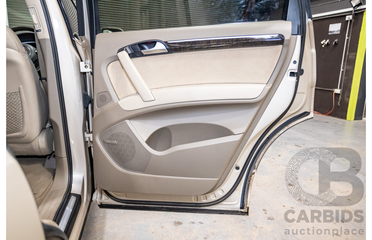 9/2014 Audi Q7 3.0 TDI Quattro S-Line Pack (AWD) MY14 4d Wagon Bahia Beige Turbo Diesel V6 3.0L - 7 Seater