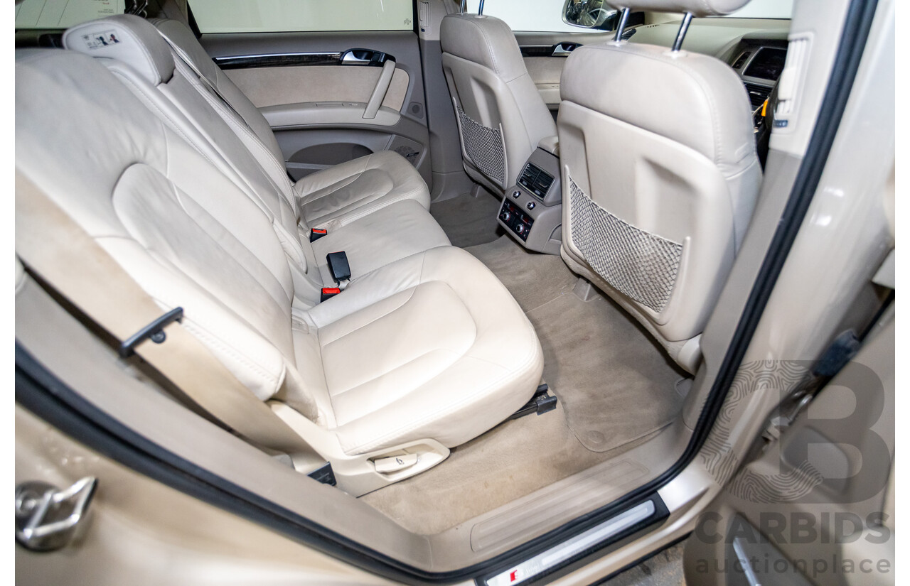 9/2014 Audi Q7 3.0 TDI Quattro S-Line Pack (AWD) MY14 4d Wagon Bahia Beige Turbo Diesel V6 3.0L - 7 Seater