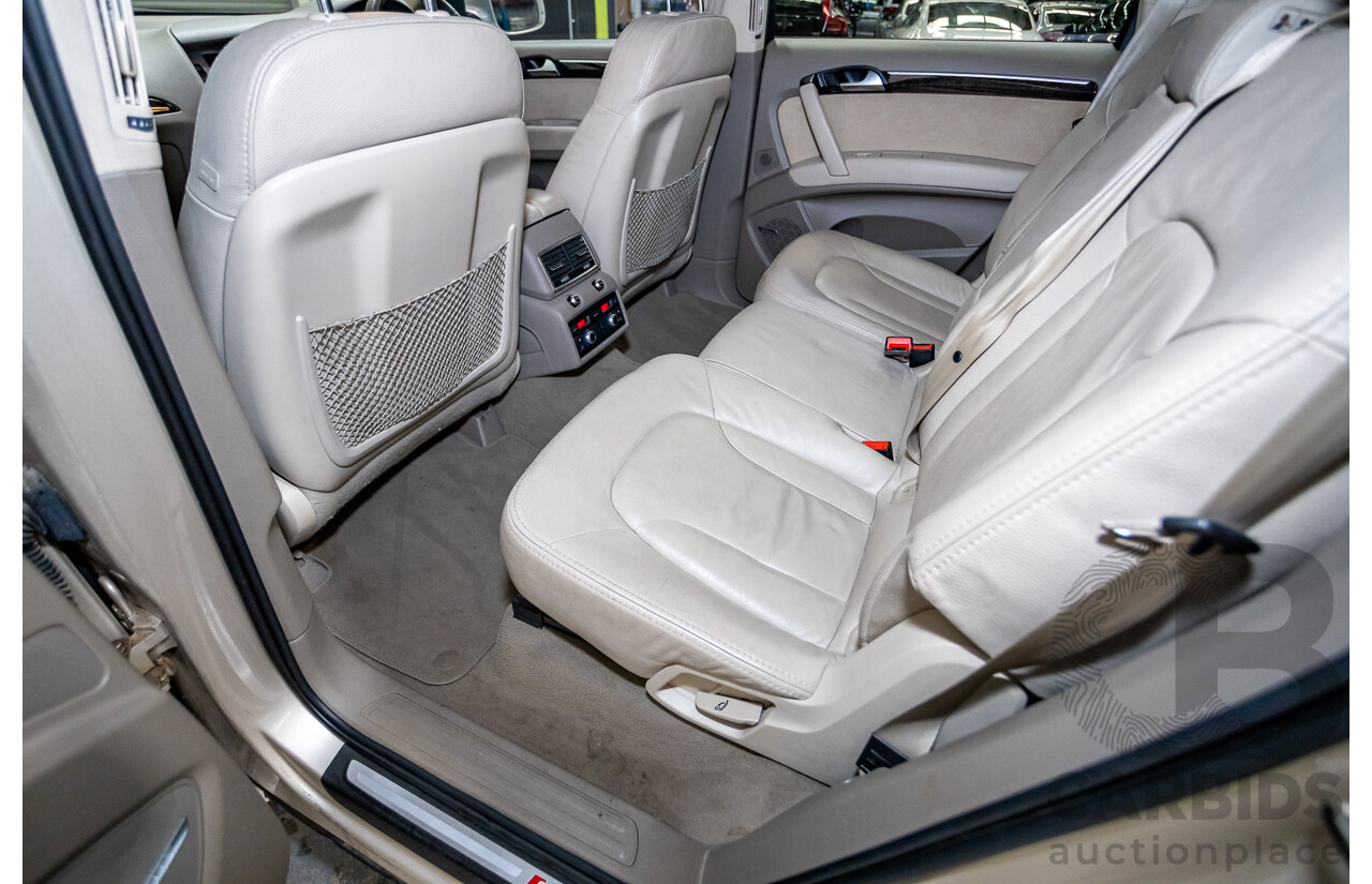 9/2014 Audi Q7 3.0 TDI Quattro S-Line Pack (AWD) MY14 4d Wagon Bahia Beige Turbo Diesel V6 3.0L - 7 Seater
