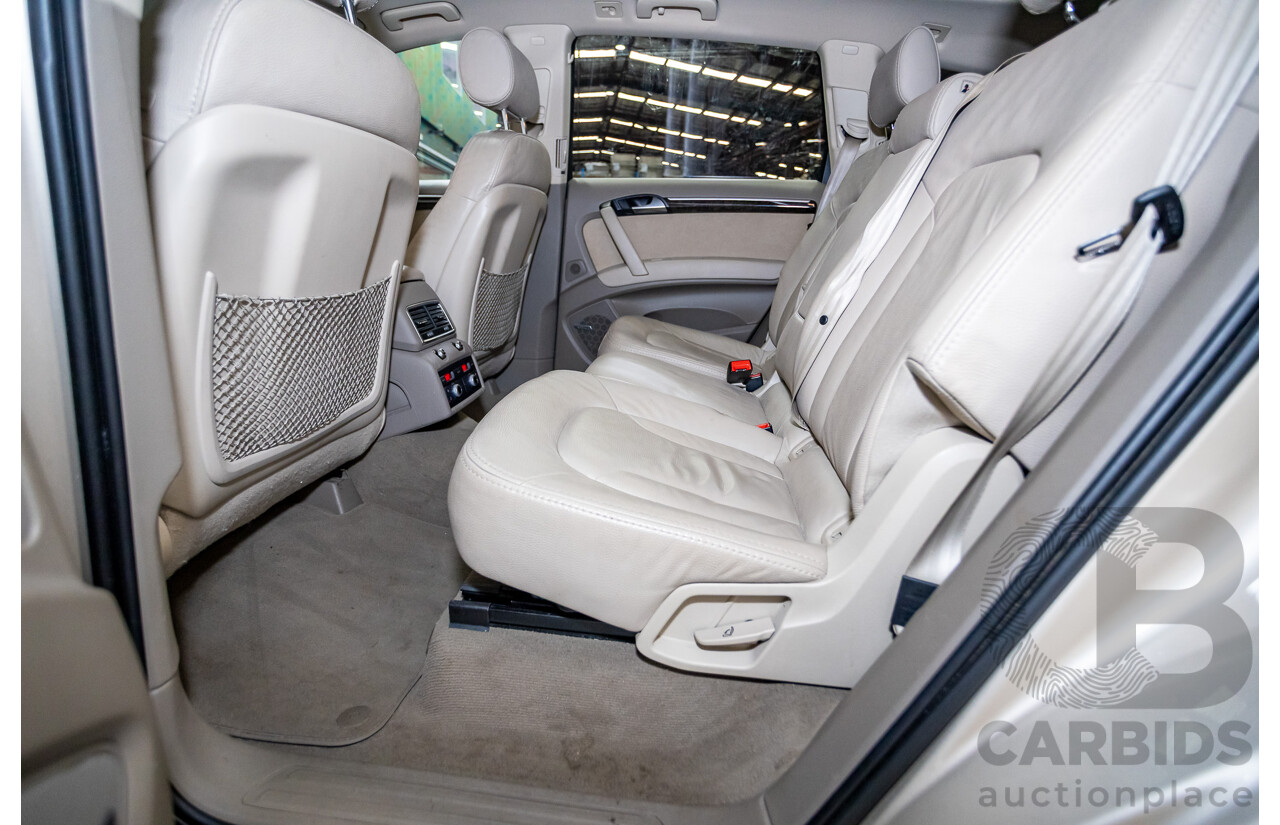 9/2014 Audi Q7 3.0 TDI Quattro S-Line Pack (AWD) MY14 4d Wagon Bahia Beige Turbo Diesel V6 3.0L - 7 Seater