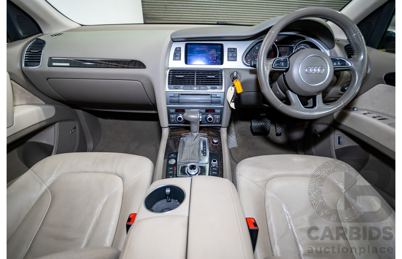 9/2014 Audi Q7 3.0 TDI Quattro S-Line Pack (AWD) MY14 4d Wagon Bahia Beige Turbo Diesel V6 3.0L - 7 Seater